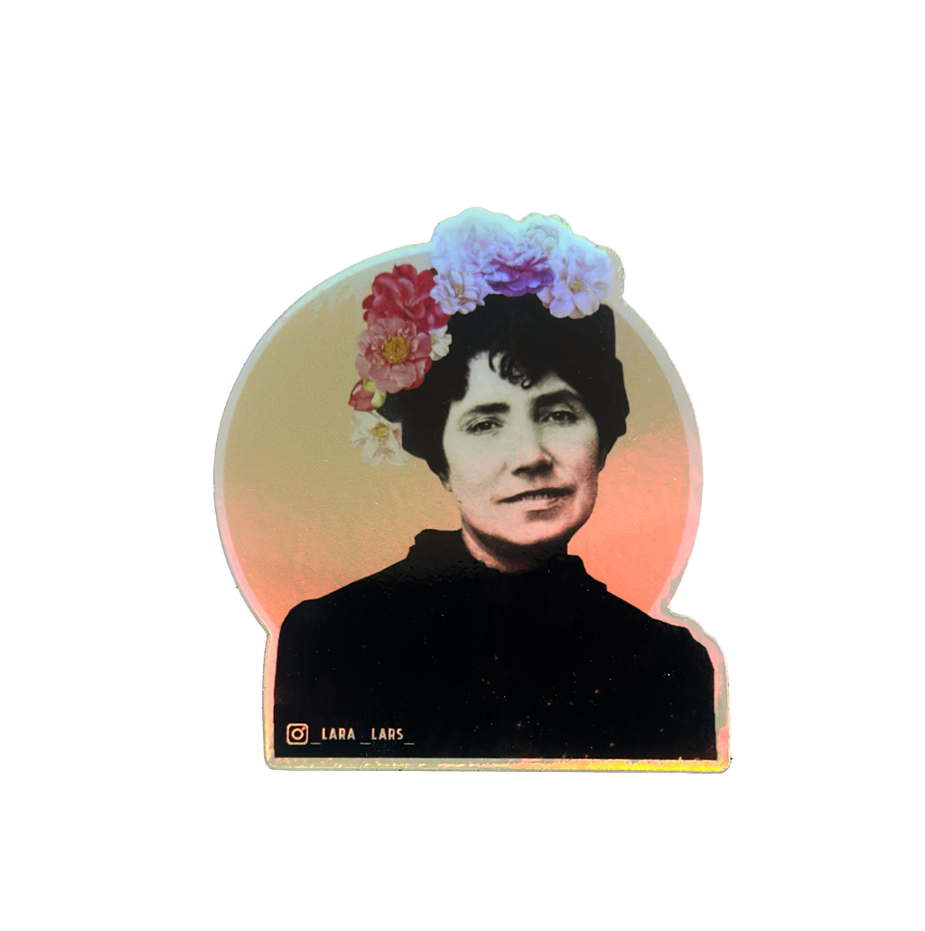 Pegatina iridiscente Rosalía de Castro