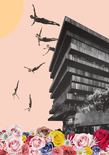 Fall in flowers. Edifico Palmas. México