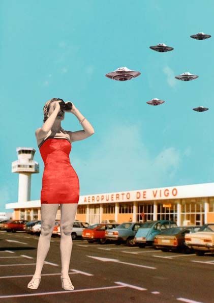 O día que chegaron. Aeroporto de Vigo.